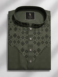 Luxury  olive green Punjabi
