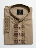 Beige Embroidered Panjabi