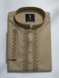 Cream Embroidered Panjabi