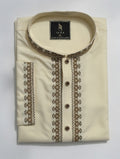Off White Embroidered Panjabi